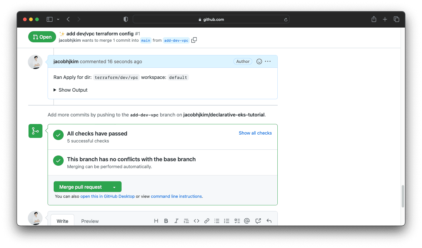A screenshot of the Atlantis apply completed