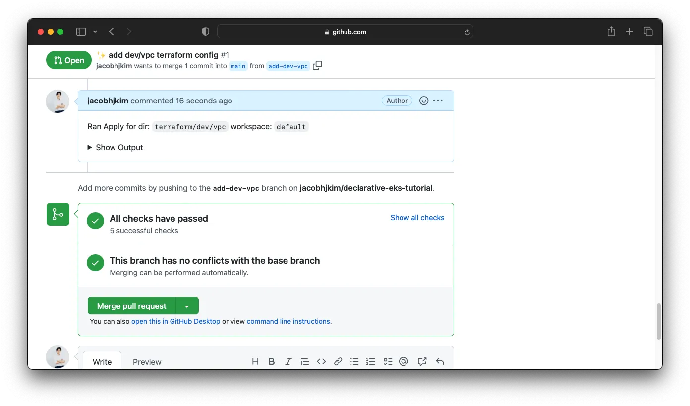 A screenshot of the Atlantis apply completed